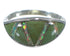 Southwestern Sterling Silver Jewelry Opal And Turquoise Ring Size 6-1/4 AX52124